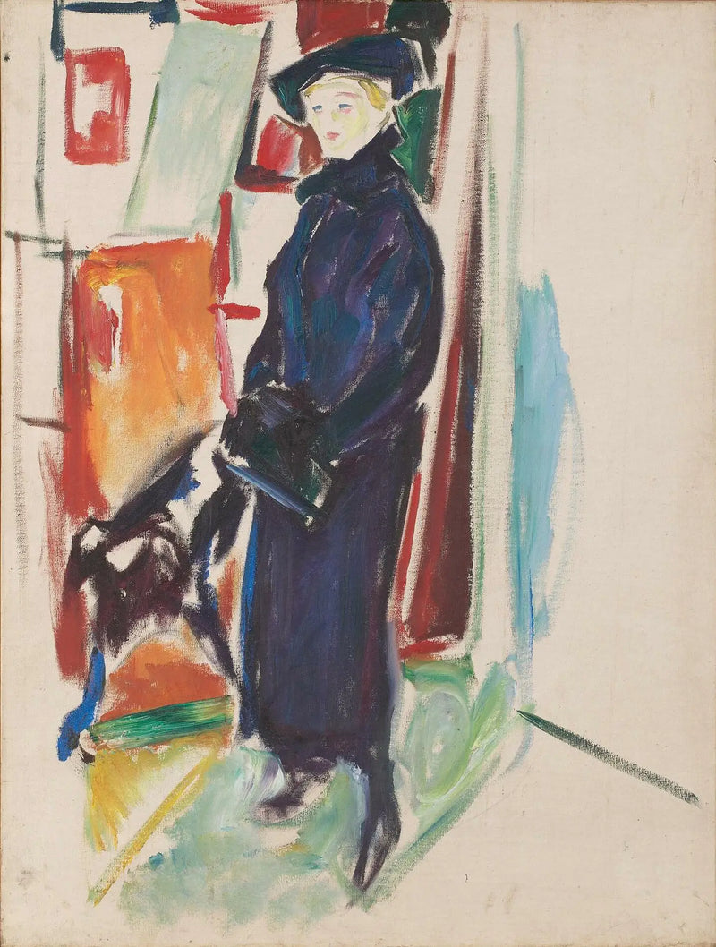 Modello con cappello e mantello - Edvard Munch