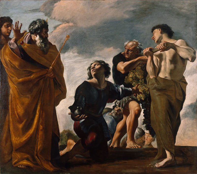 Mosè e i messaggeri di Canaan - Giovanni Lanfranco