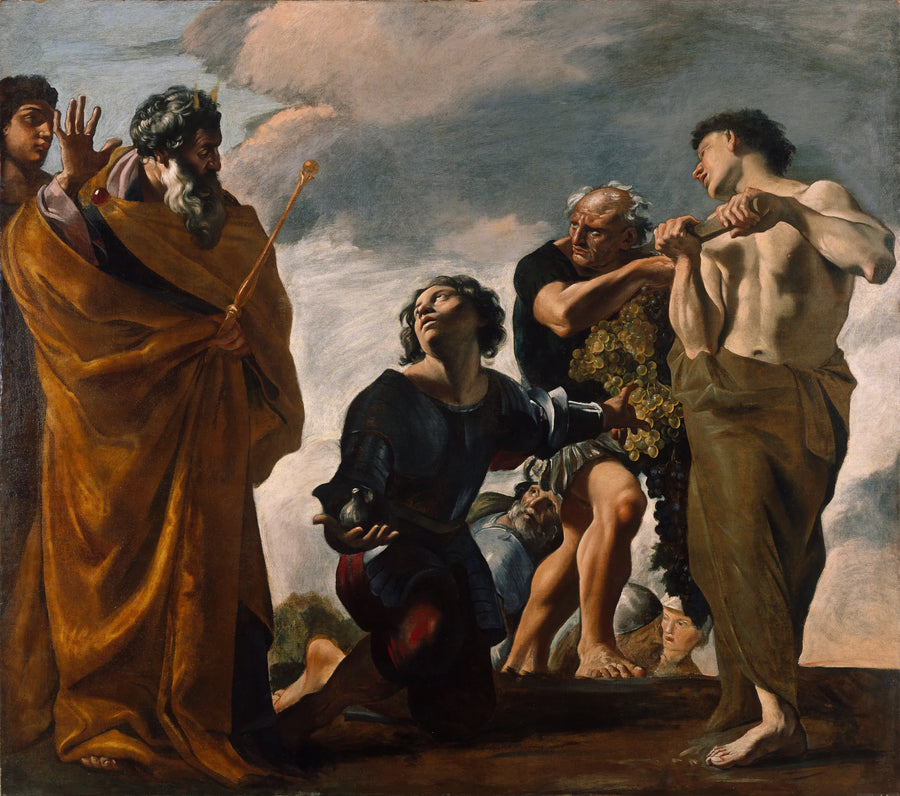 Mosè e i messaggeri di Canaan - Giovanni Lanfranco