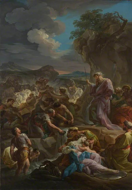 Mosè che percuote la roccia - Corrado Giaquinto