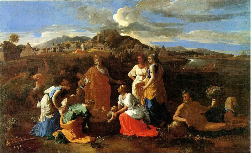 Mosè salvato dalle acque - Nicolas Poussin