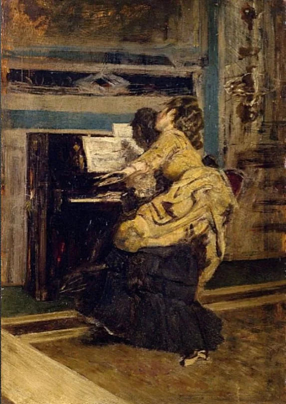 Signore al pianoforte - Giovanni Boldini