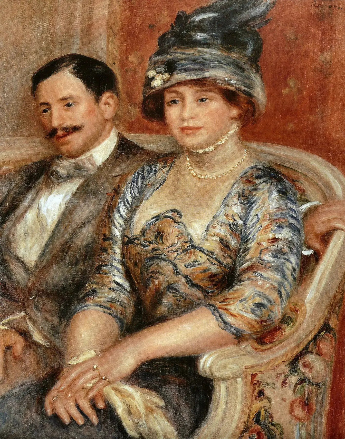 Monsieur et Madame Bernheim de Villers - Pierre-Auguste Renoir image 1 reproduction d’œuvre d’art à l’huile