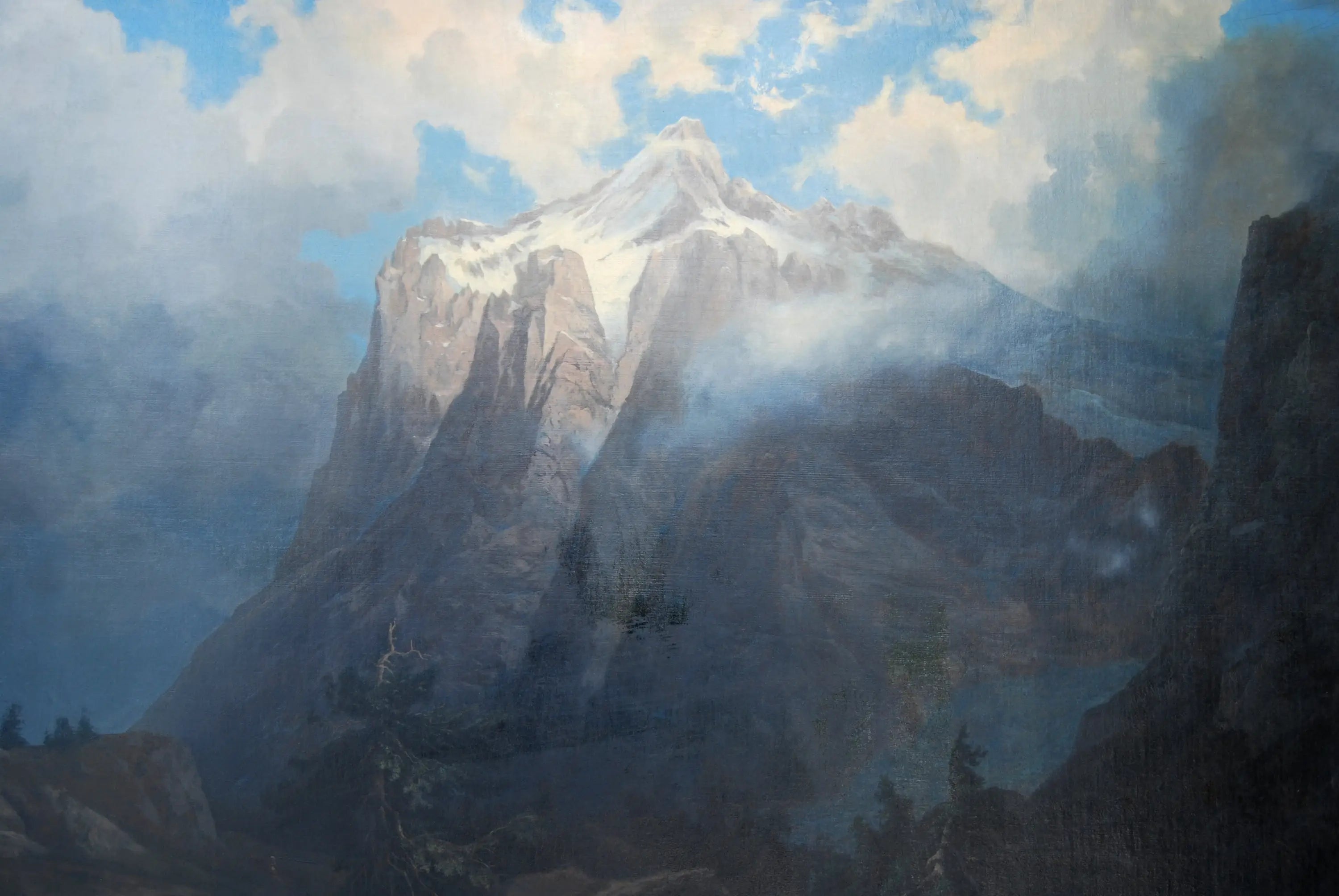 Mont Brewer depuis King’s River Canyon Californie - Albert Bierstadt - Alpha Reproduction