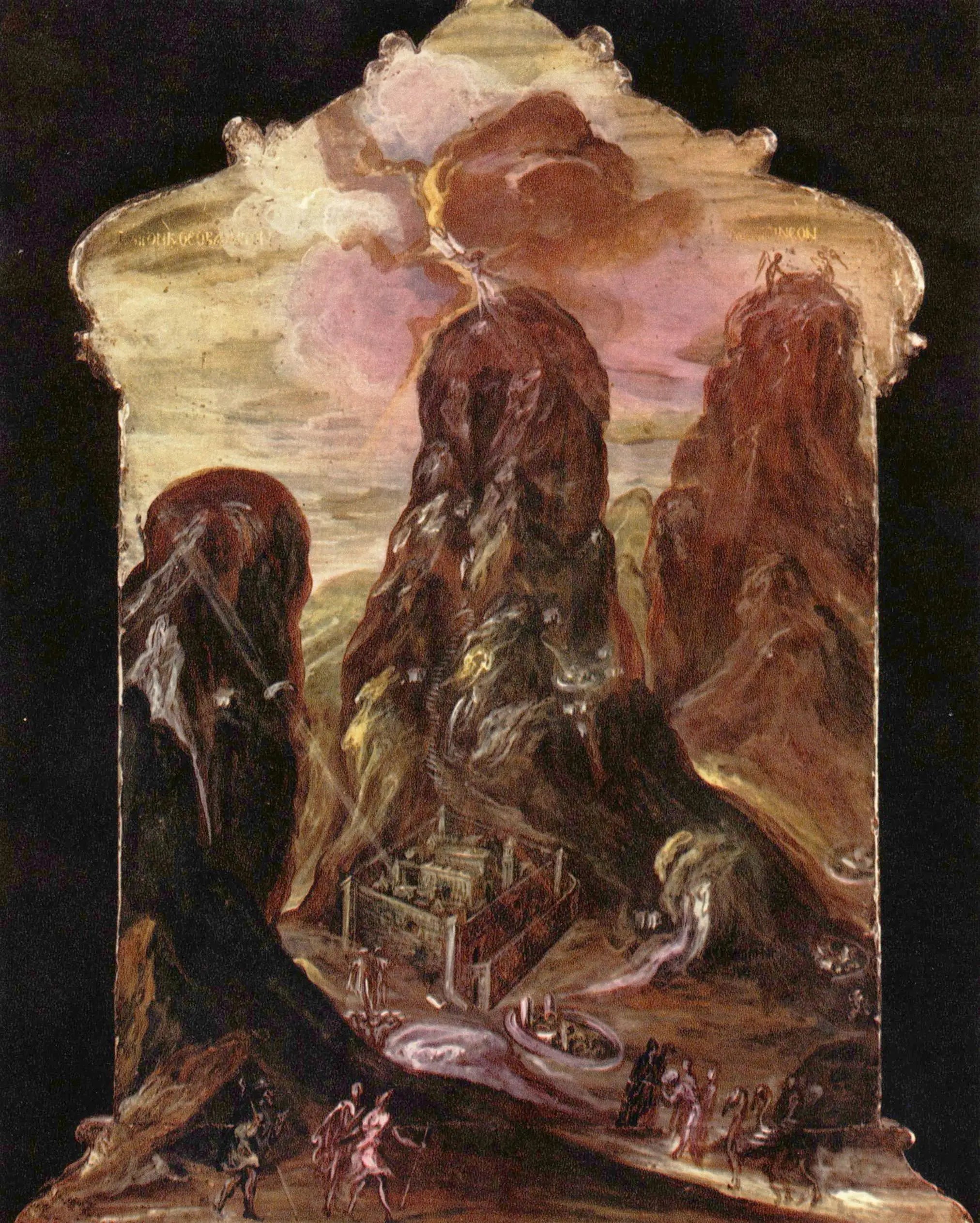 Mont Sinaï - El Greco image 1 copie de tableau peinte à la main