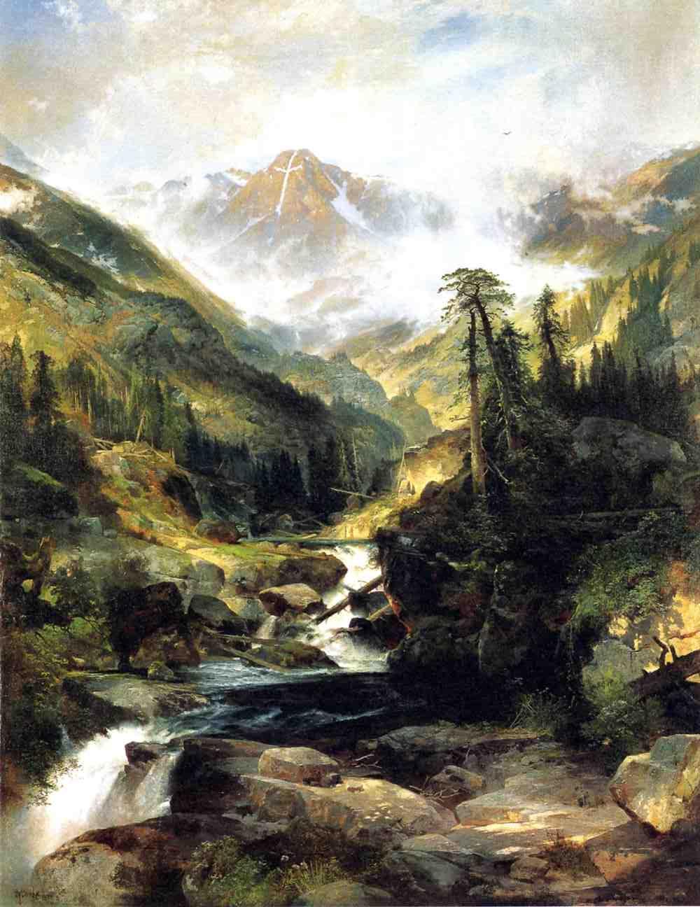 Montagne de la Sainte Croix - Thomas Moran - Alpha Reproduction
