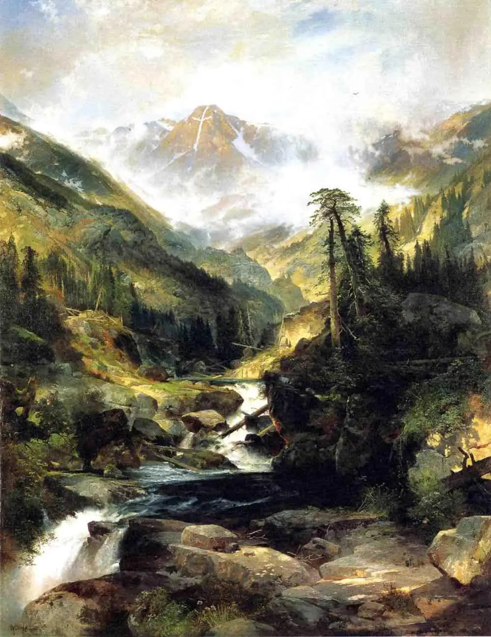Montagne de la Sainte Croix - Thomas Moran - Alpha Reproduction