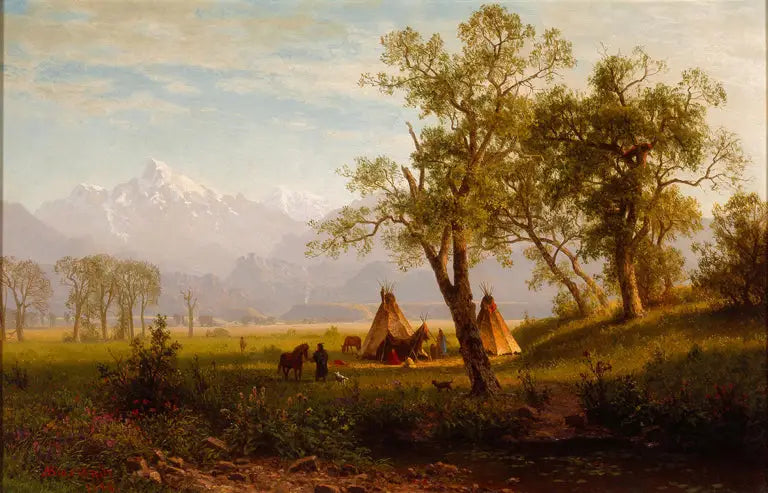 Montagne di Wind River, territorio del Nebraska - Albert Bierstadt