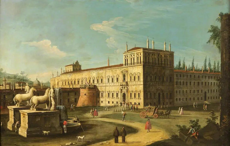 Monte Cavallo e il palazzo del Quirinale, Roma - Canaletto