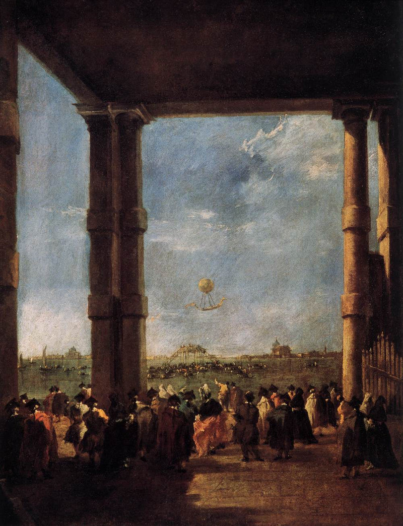 Mongolfiera a Venezia - Francesco Guardi