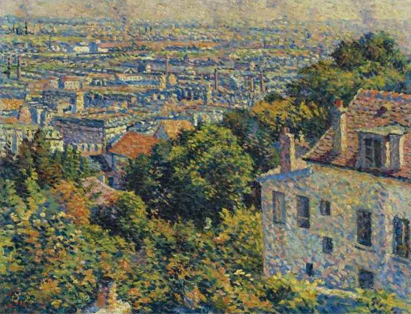 Montmartre, de la rue Cortot. Vue vers Saint-Denis - Maximilien Luce