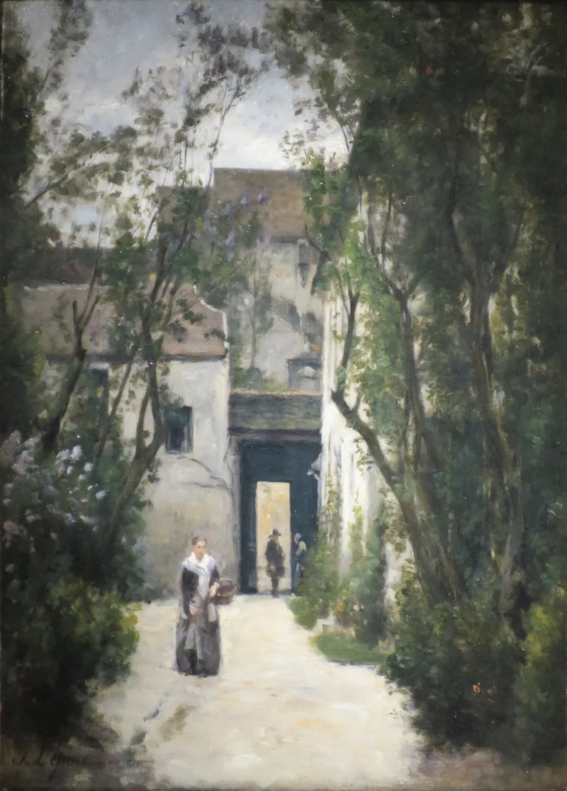 Montmartre. Una corte in rue de la Fontenelle - Stanislas Lépine