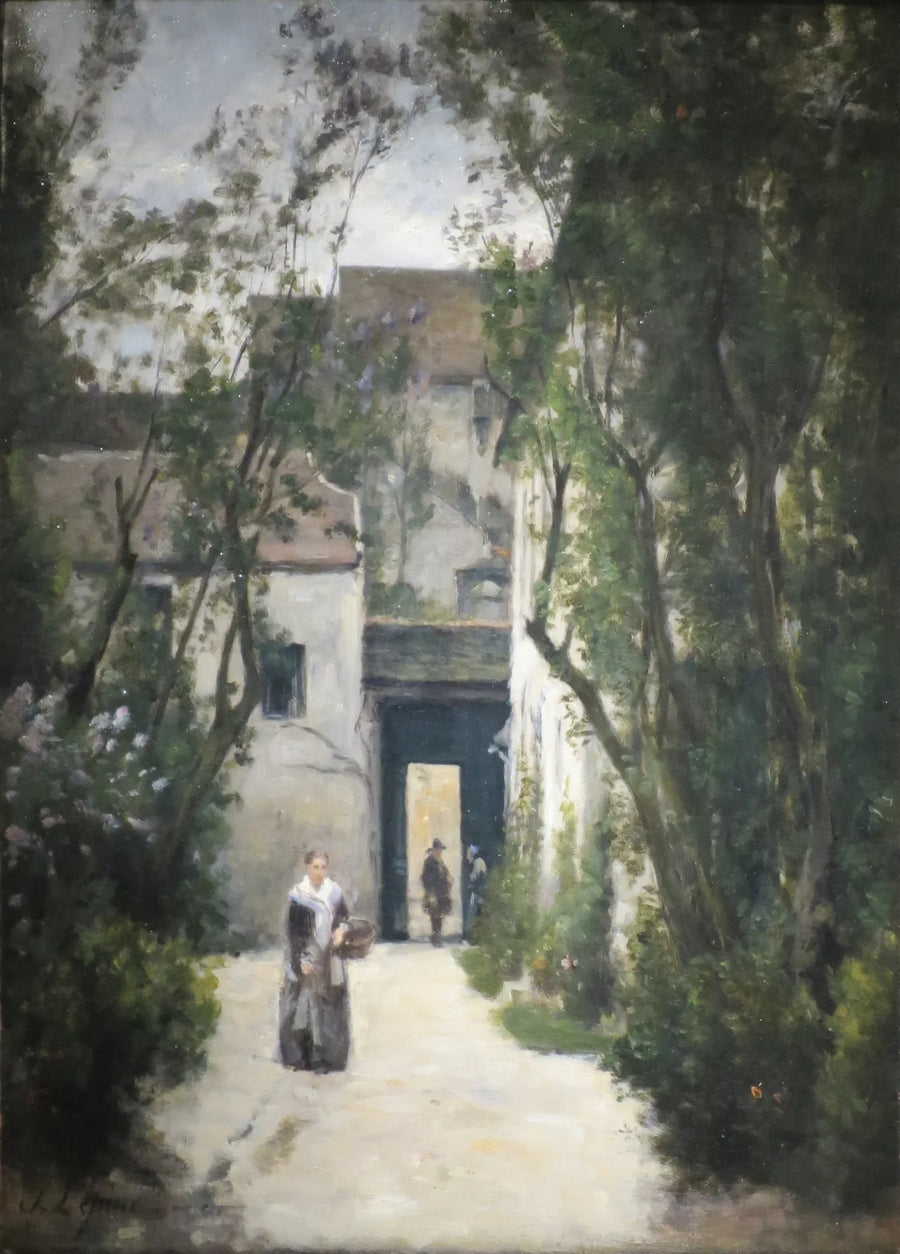 Montmartre. Una corte in rue de la Fontenelle - Stanislas Lépine