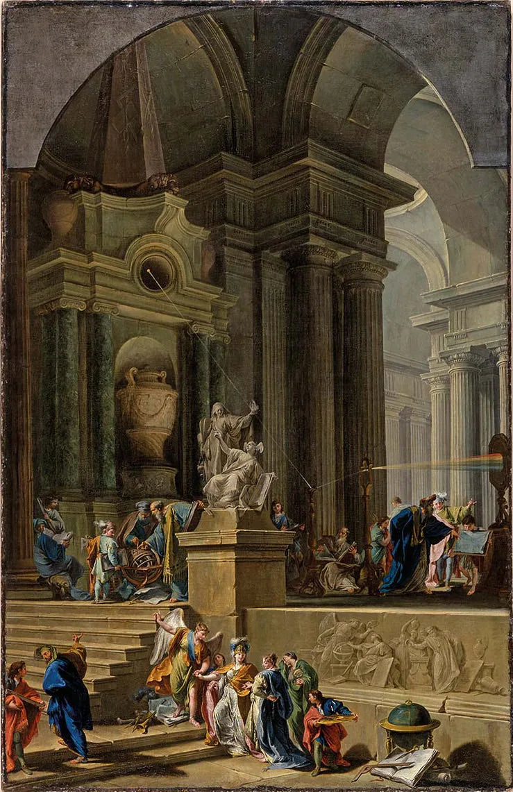 Monumento allegorico a Sir Isaac Newton - Giovanni Battista Pittoni