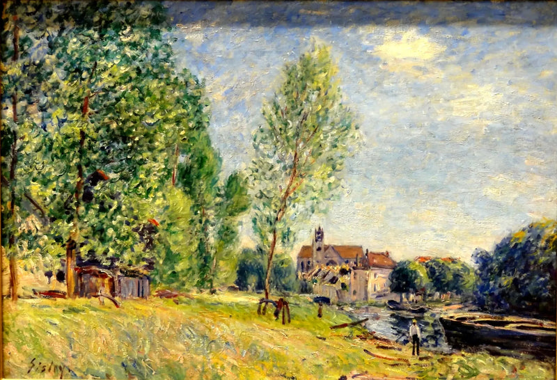 Moret, il cantiere navale a Matrat - Alfred Sisley