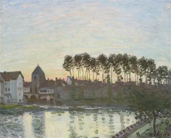Moret-sur-Loing al tramonto - Alfred Sisley