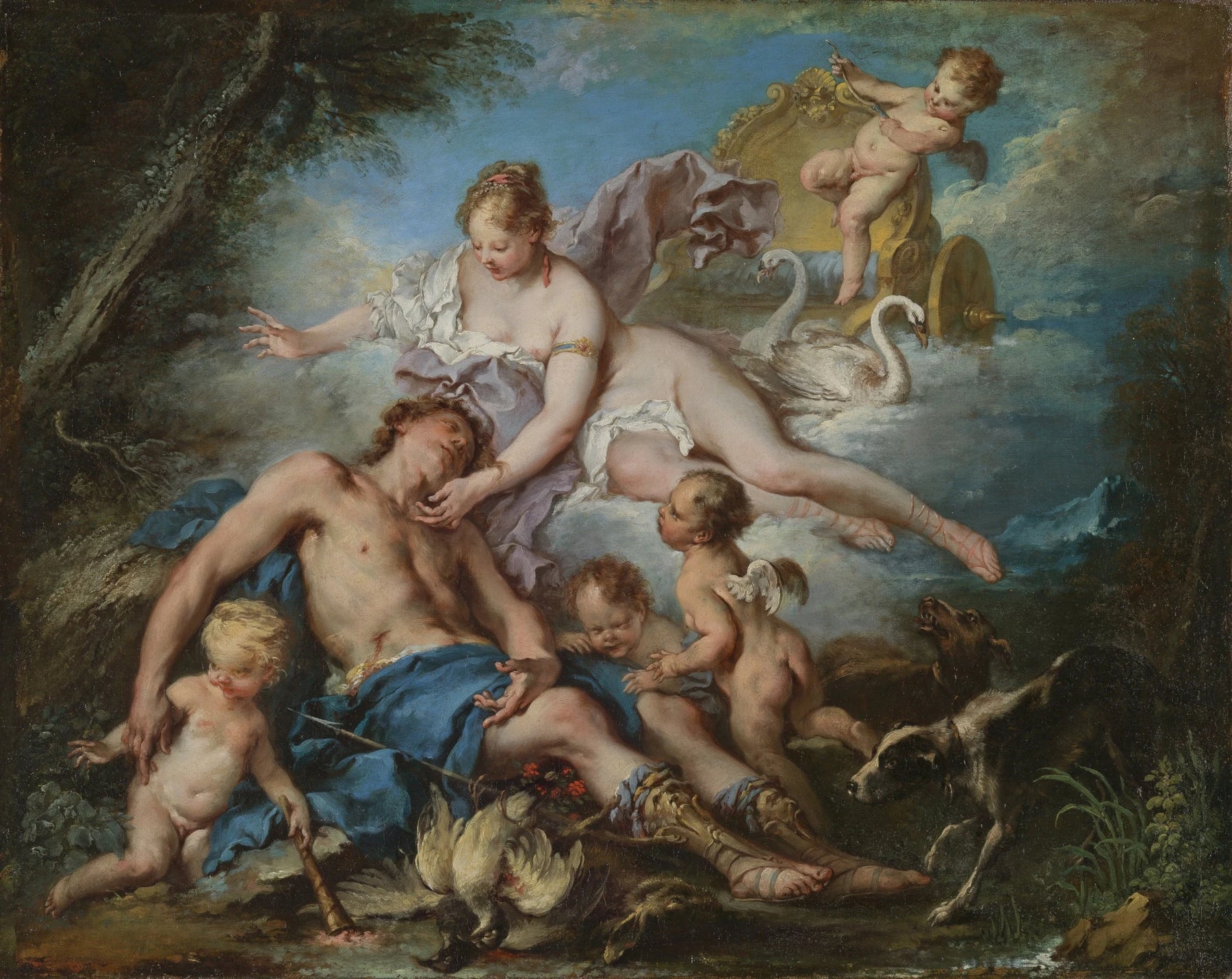 La mort d'Adonis - François Boucher