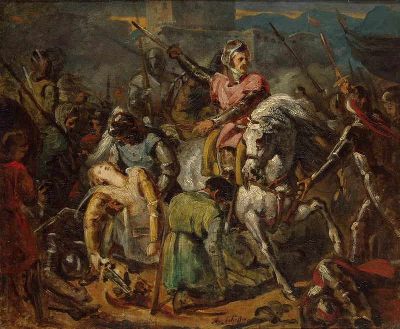 Morte di Gaston de Foix alla battaglia di Ravenna l'11 aprile 1512 - Ary Scheffer