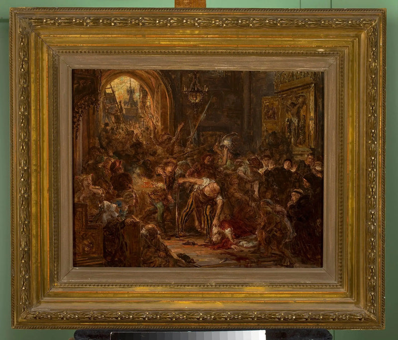 Morte di Tęczyński nella chiesa francescana - Jan Matejko