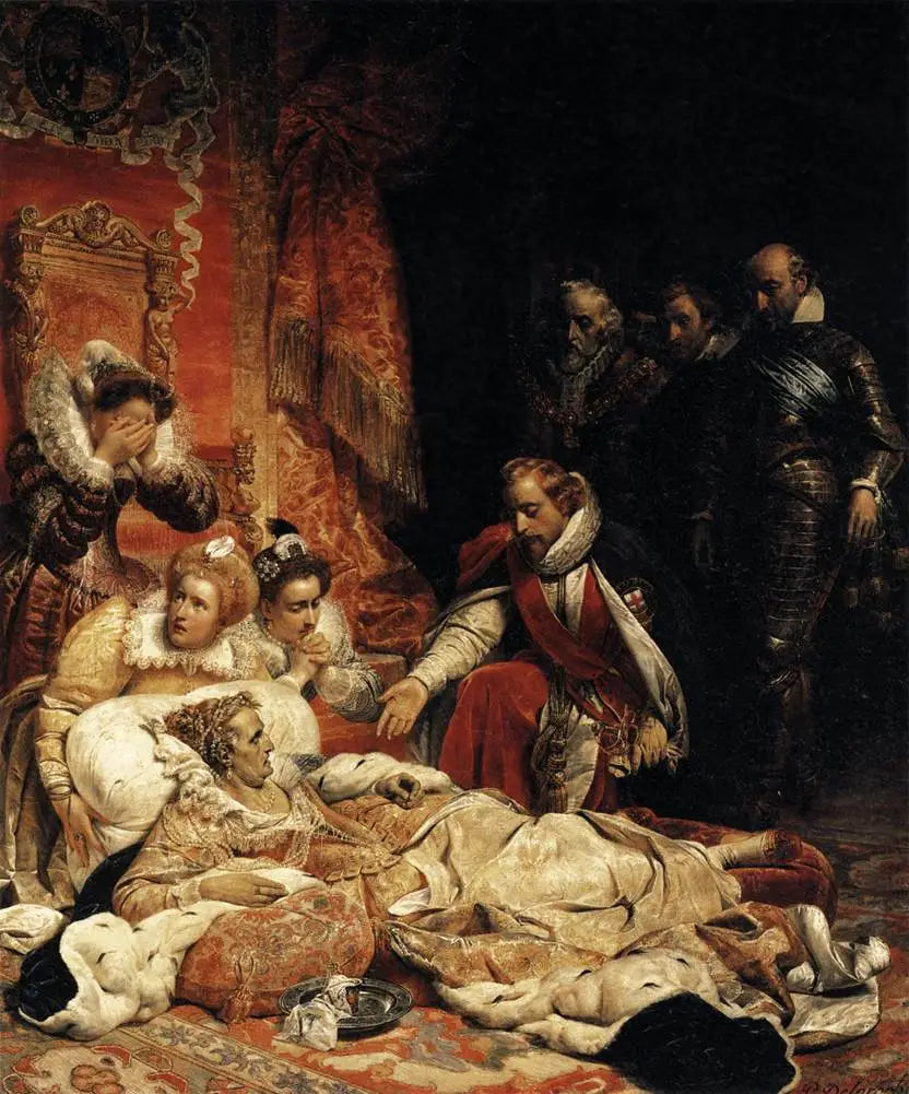 Mort d’Elisabeth reine d’Angleterre en 1603 - Paul Delaroche - Alpha Reproduction