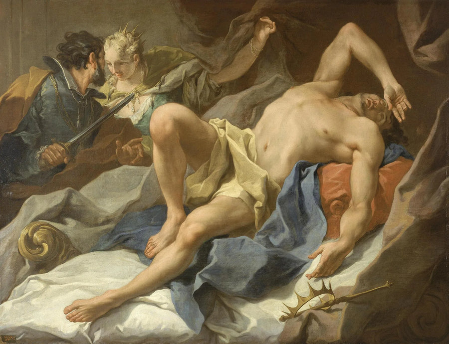 Morte del re Candaules - Giovanni Battista Pittoni