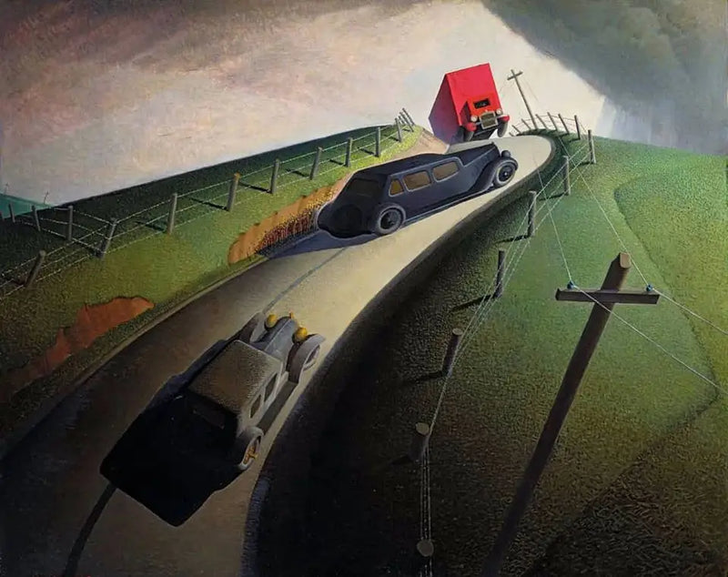 Mort sur la route des crêtes - Grant Wood