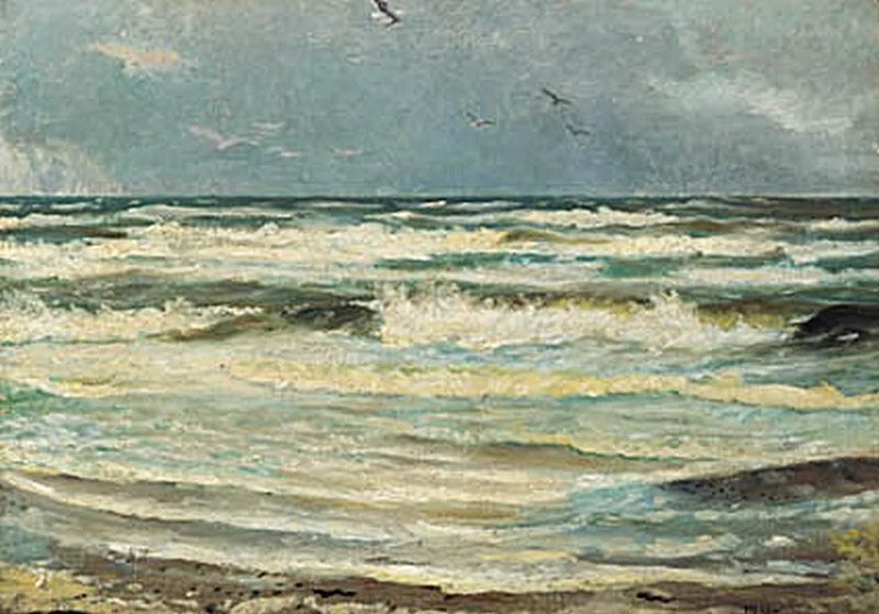Gabbiani a Skagen Senderstrand. -Michael Peter Ancher