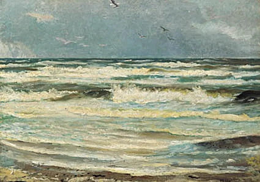 Gabbiani a Skagen Senderstrand. -Michael Peter Ancher