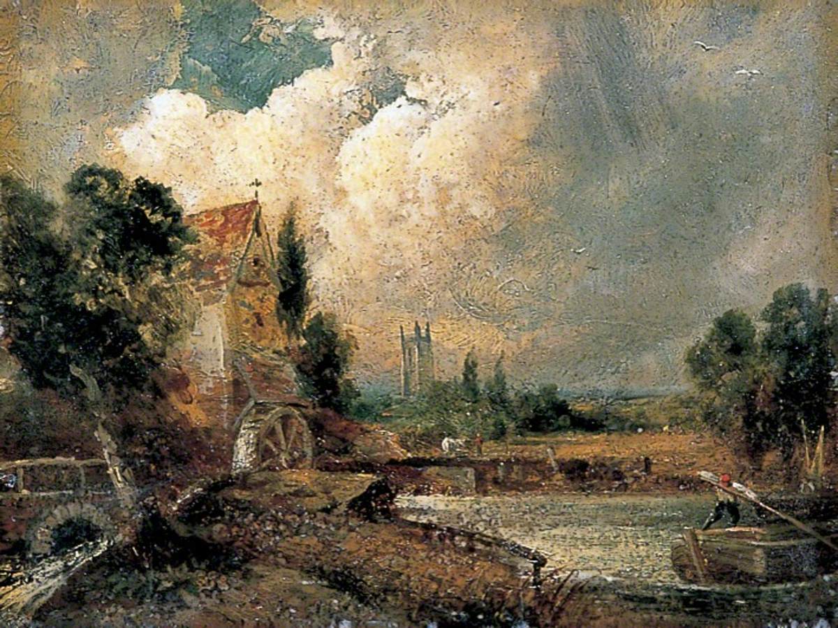 Moulin à eau à Flatford Kent - John Constable - Alpha Reproduction