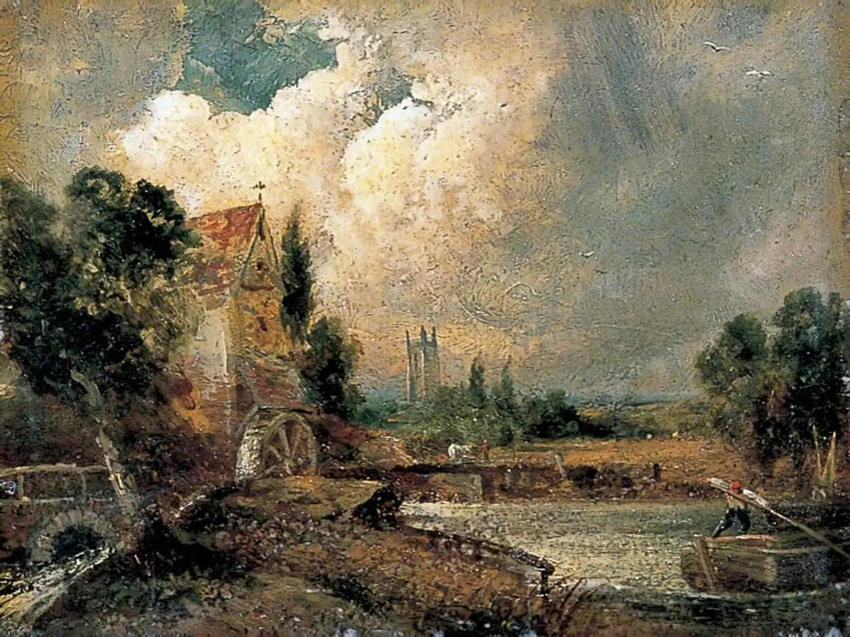 Moulin à eau à Flatford Kent - John Constable - Alpha Reproduction