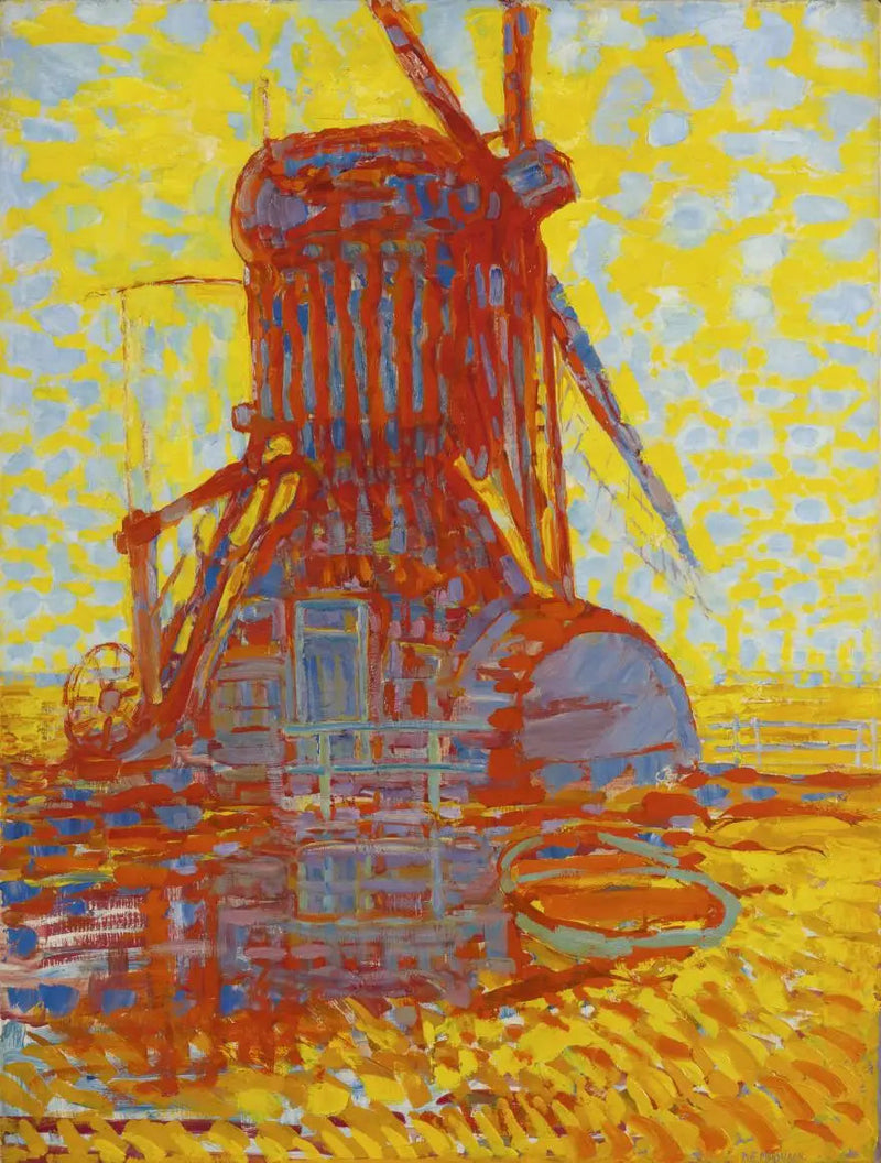 Mulino nella luce del sole - Piet Mondrian