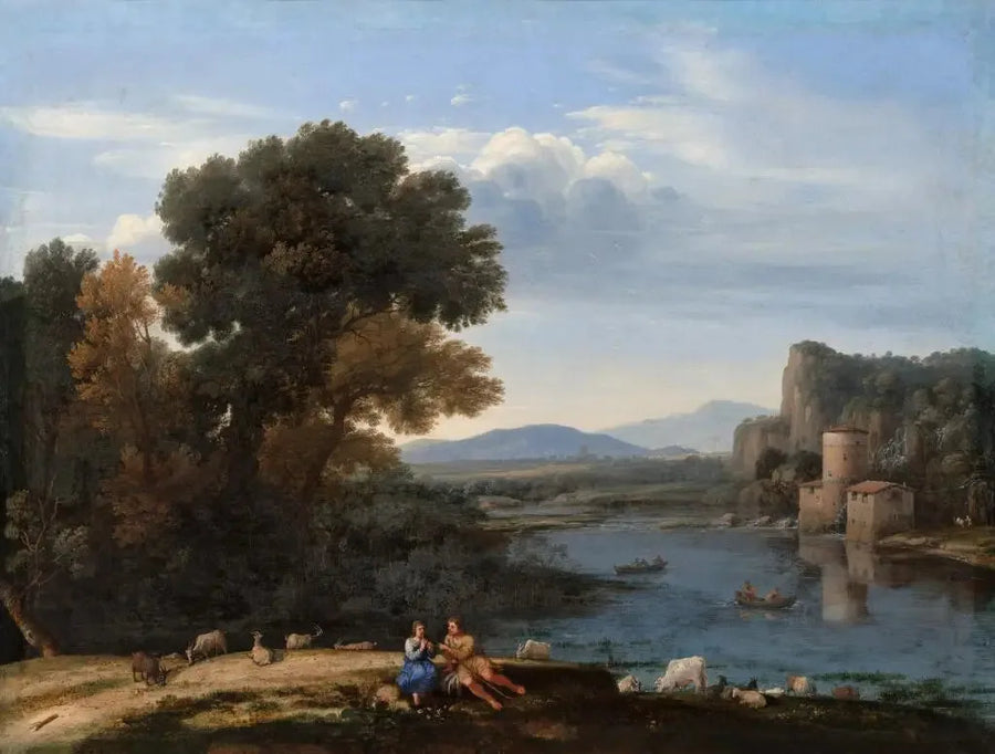 Mulino sul Tevere - Claude Lorrain