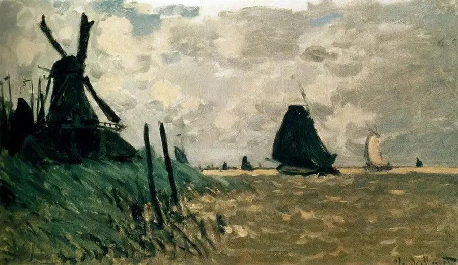 Un mulino a vento vicino a Zaandam W178 - Claude Monet