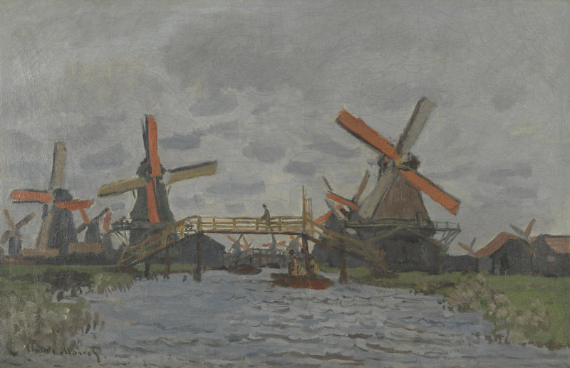 Mulini a vento vicino Zaandam W181 - Claude Monet