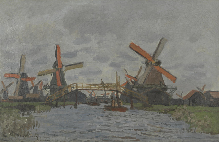 Mulini a vento vicino Zaandam W181 - Claude Monet