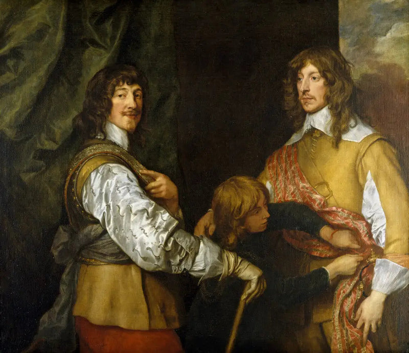 Mountjoy Blount, 1er conte di Newport (1597-1665), Lord George Goring (1608-1657) e un paggio - Antoine van Dyck