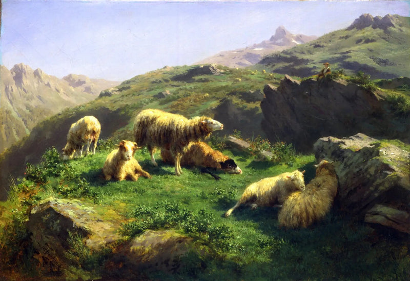 Pecore al pascolo nei Pirenei - Rosa Bonheur