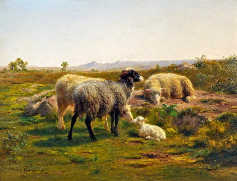Pecore e agnelli - Rosa Bonheur