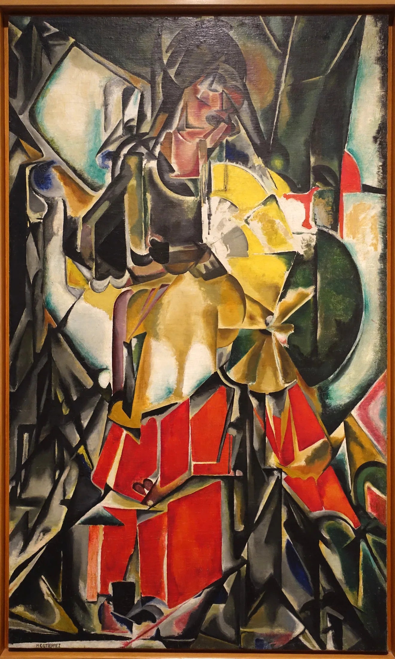 Mujer con abanico (Femme avec un éventail) - María Blanchard image 1 reproduction réalisée par Alpha Reproduction