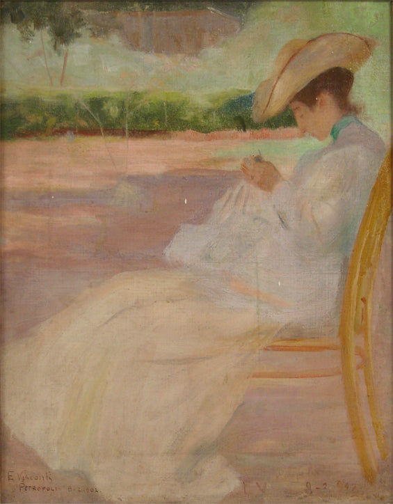 Parco Mulher num, Petrópolis - Eliseu Visconti