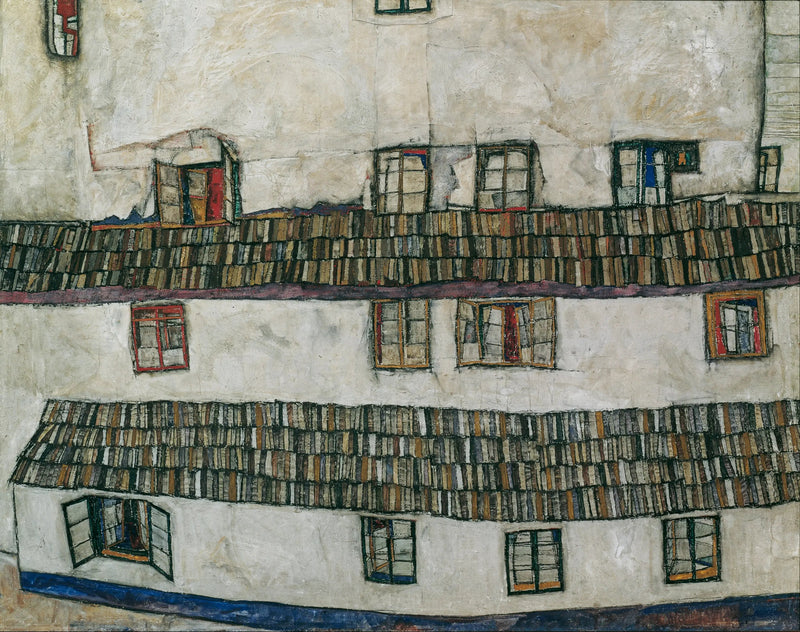 Muro della casa (muro della finestra) - Egon Schiele