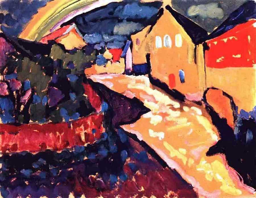 Murnau con arcobaleno - Vassily Kandinsky
