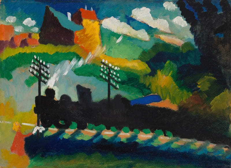 Murnau, Treno e Castello - Vassily Kandinsky