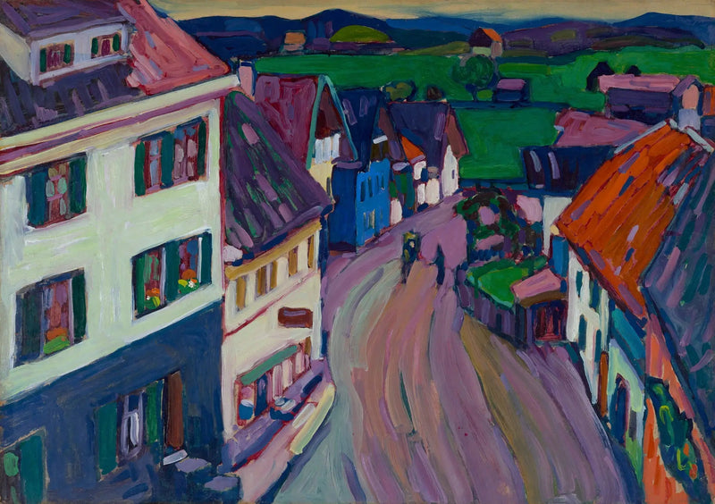 Murnau - Vista dalla finestra del Griesbräu - Vassily Kandinsky