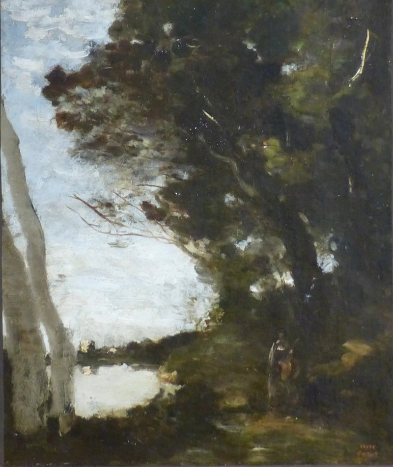 Muse sotto bosco - Jean-Baptiste Camille Corot