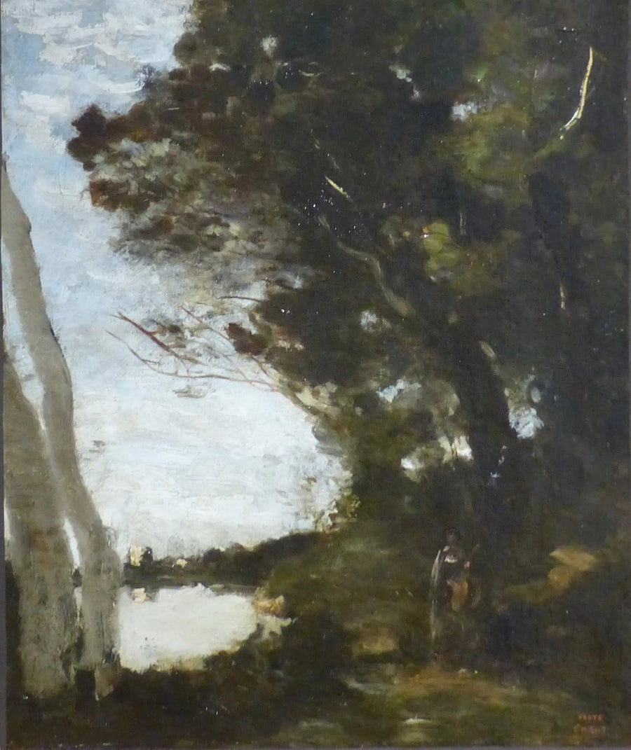 Muse sotto bosco - Jean-Baptiste Camille Corot