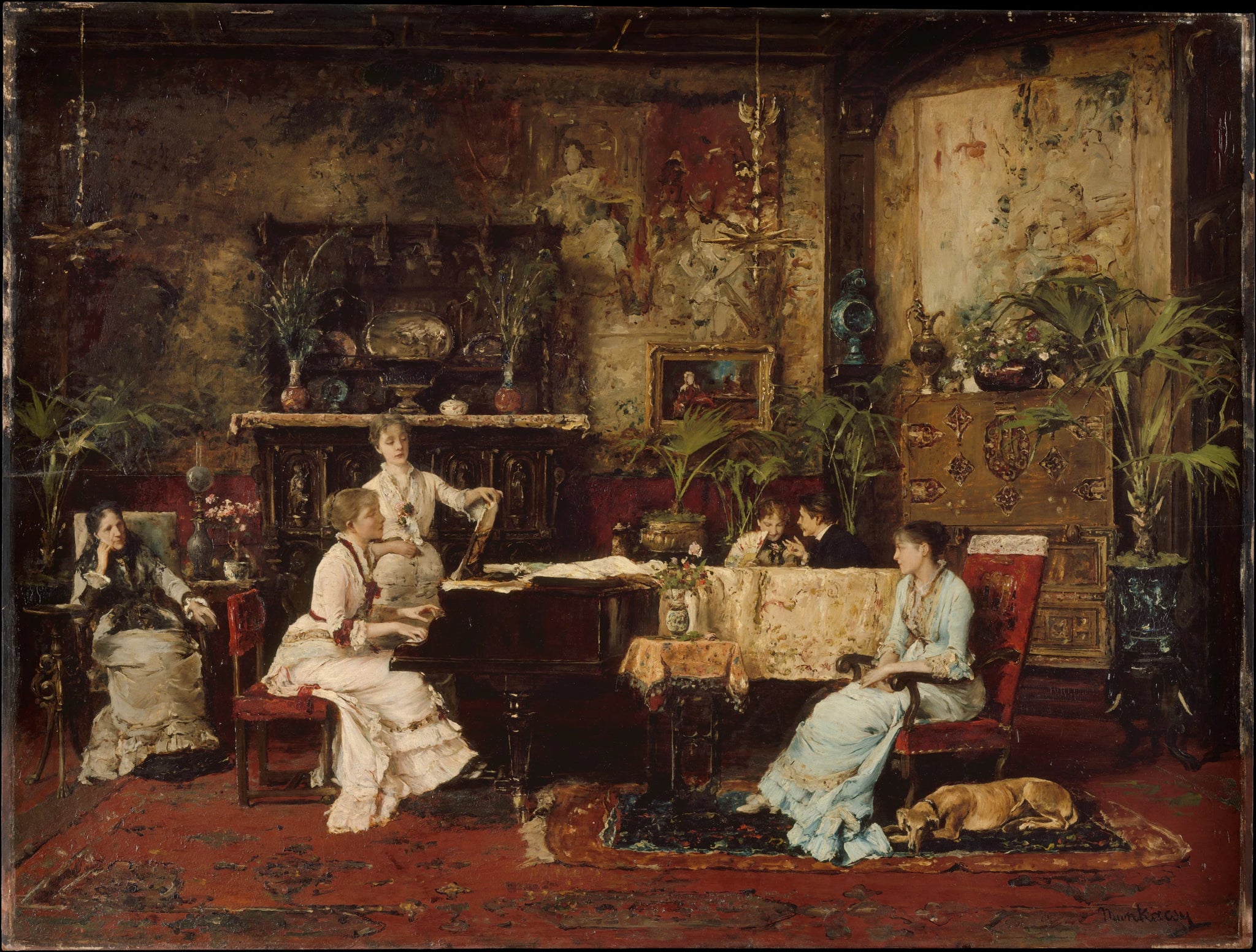 The Music Room - Mihály Munkácsy