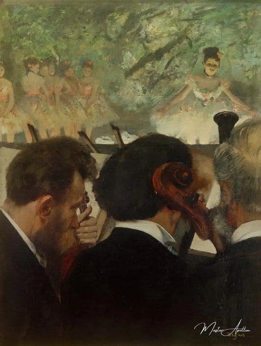 Musiciens à l'orchestre - Edgar Degas - Reproductions de tableaux et peintures haut de gamme