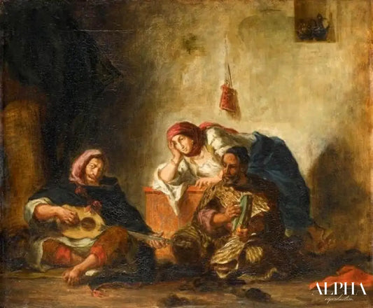 Musiciens juifs à Mogador - Eugène Delacroix - Reproductions de tableaux et peintures haut de gamme