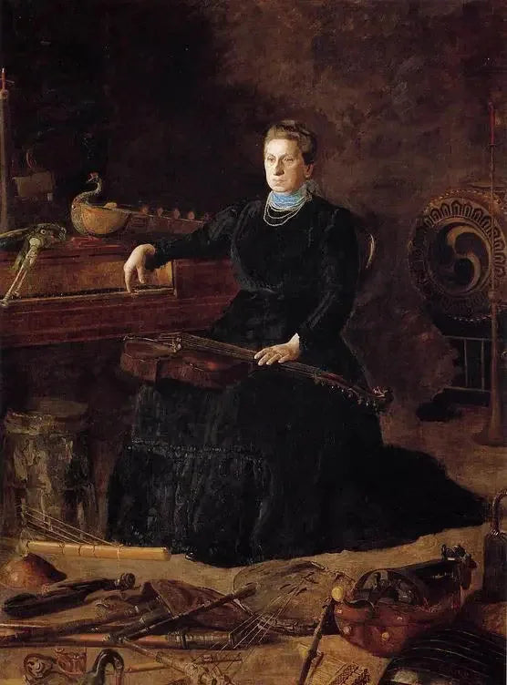 Musica desueta (Ritratto di Sarah Sagehorn Frishmuth) - Thomas Eakins